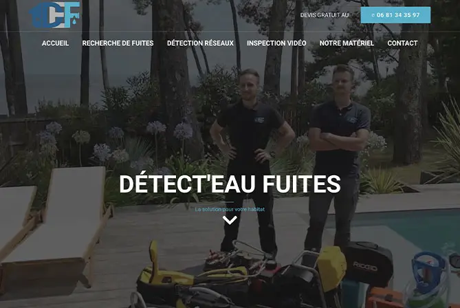 Création site Détection de fuites dans le Gard 28 creation site detection de fuites