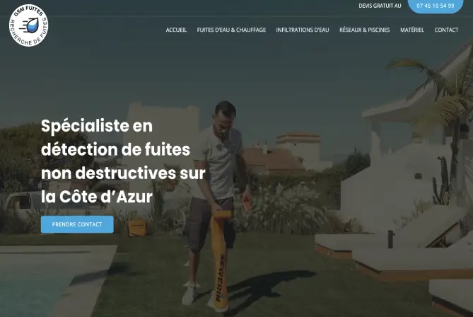 Création site GSM Fuites à Cannes 2 Creation site GSM FUITES Cannes